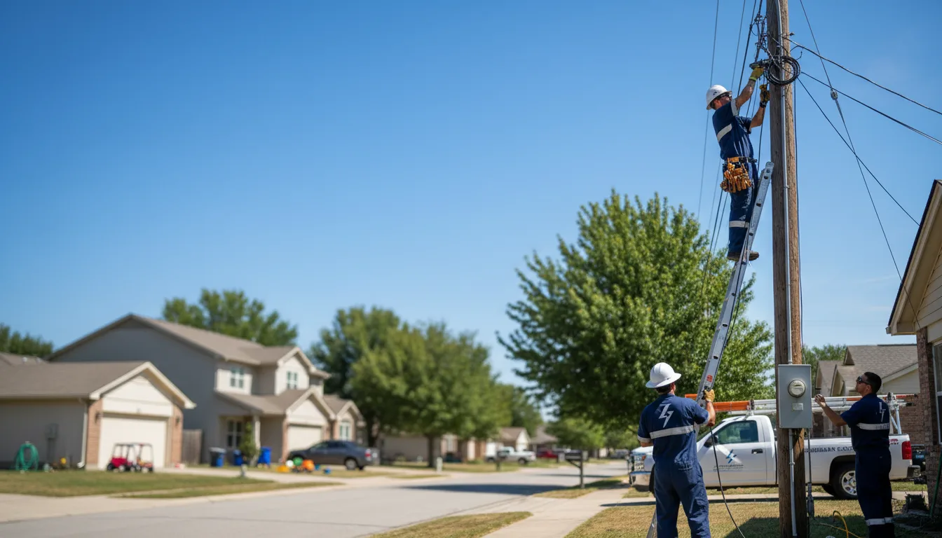 Residential electrician providing installation services in Lincoln, IL